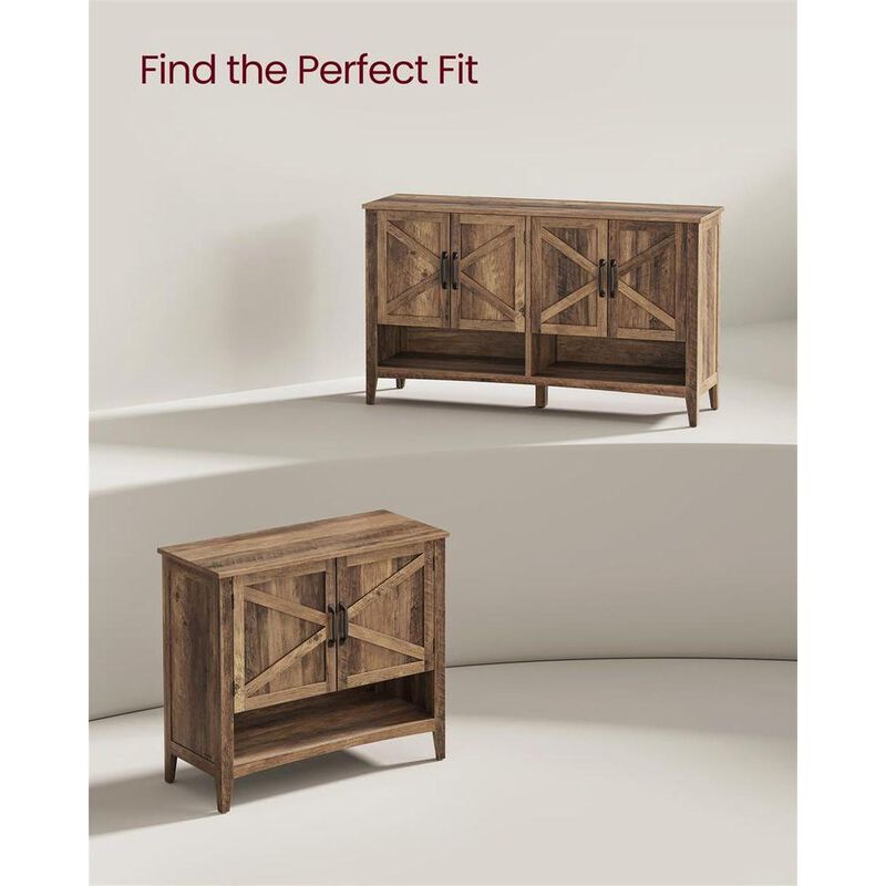 3-Tier Shoe Cabinet with Height-Adjustable Shelf