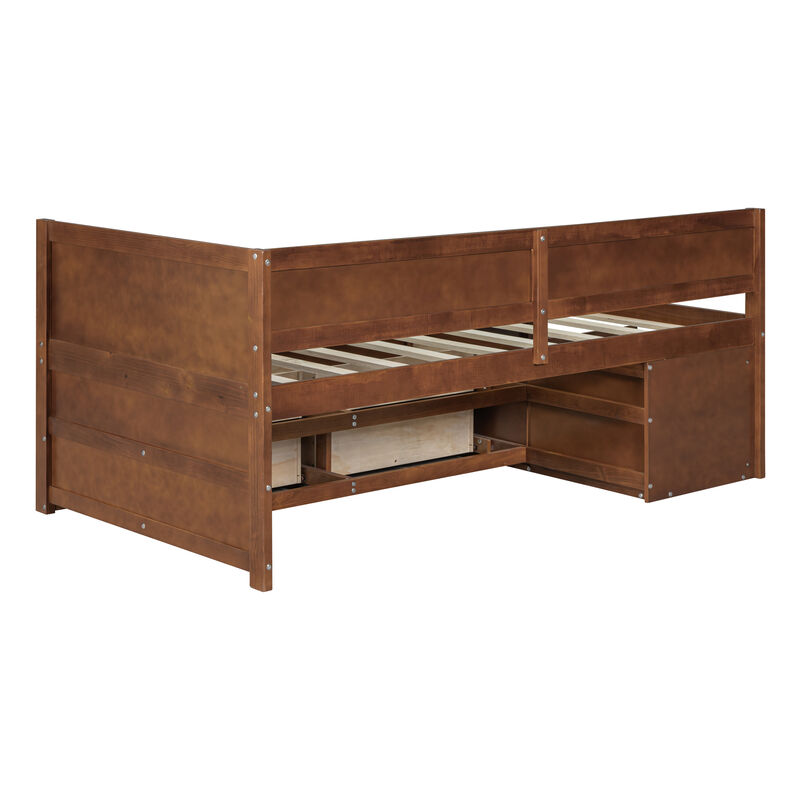 Merax Daybed with Drawers and Shelves