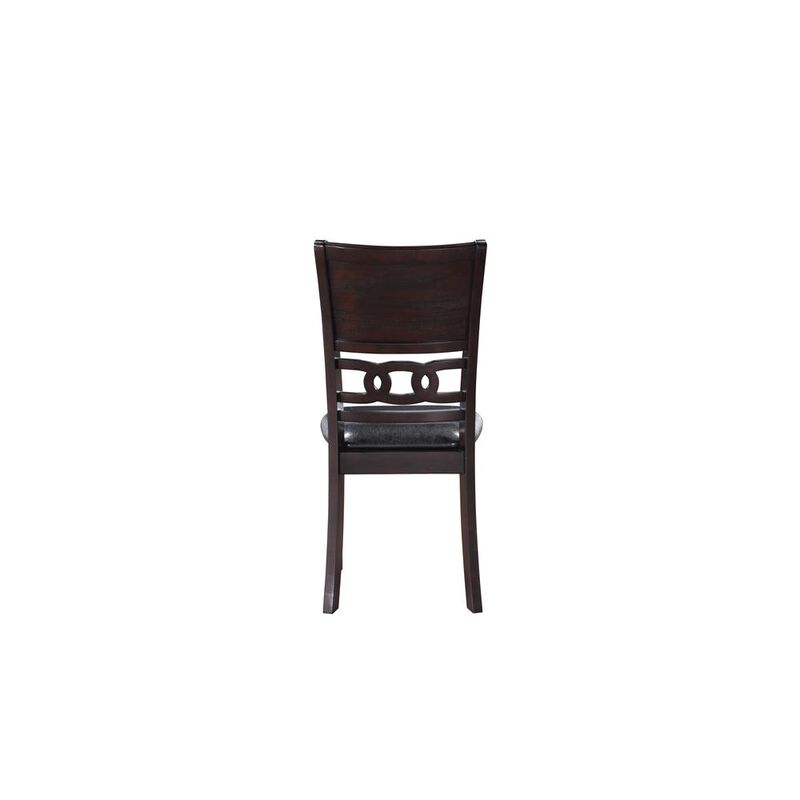 New Classic Furniture Furniture Gia Solid Wood Dining Chairs in Ebony Black (Set of 2)