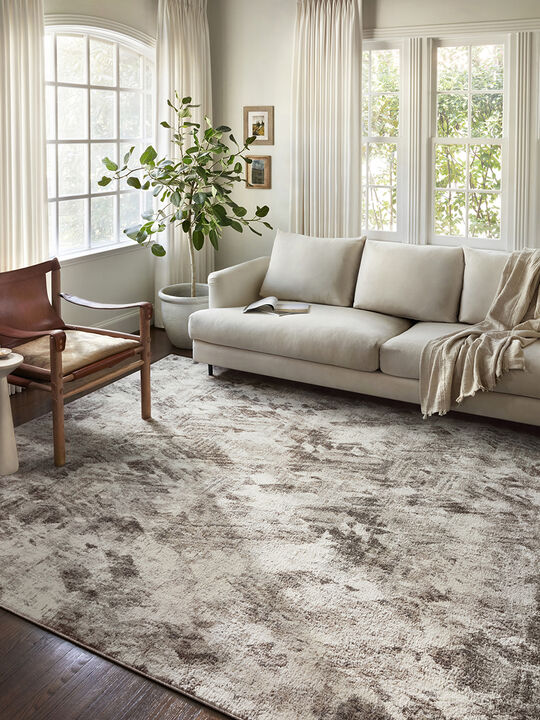 Austen AUS03 Natural/Mocha 18" x 18" Sample Rug