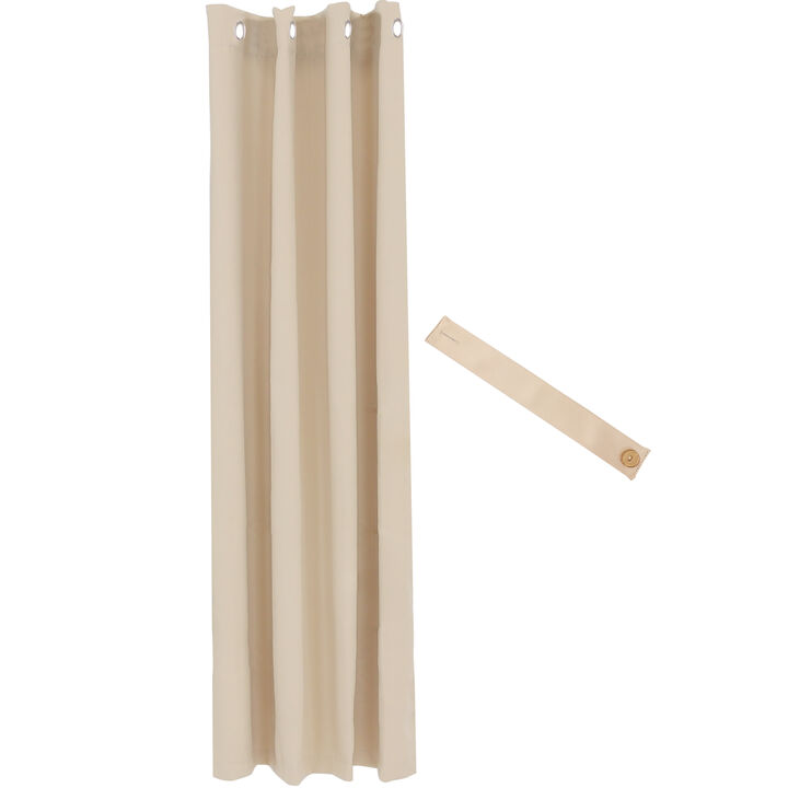 Sunnydaze Room Darkening Curtain Panel - Beige - 52 in x 84 in