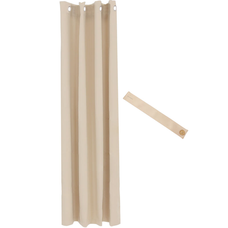 Sunnydaze Room Darkening Curtain Panel - Beige - 52 in x 84 in