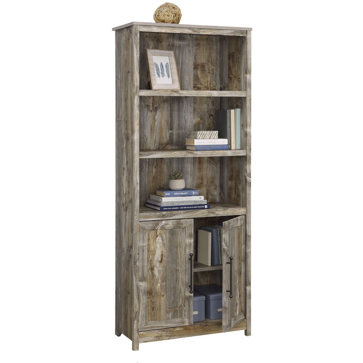 Granite Trace 5-Shelf Library Bookcase