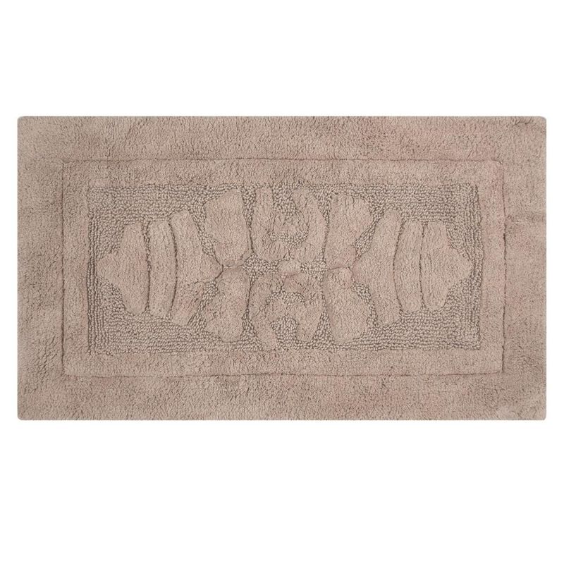 Knightsbridge Cipher 220 GSF Non Skid Back Bath Rug 24 x 40 - White