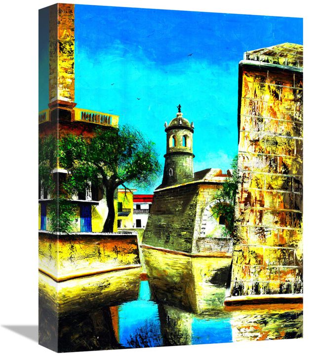 Cuban Rivera-Canvas Art-12x16