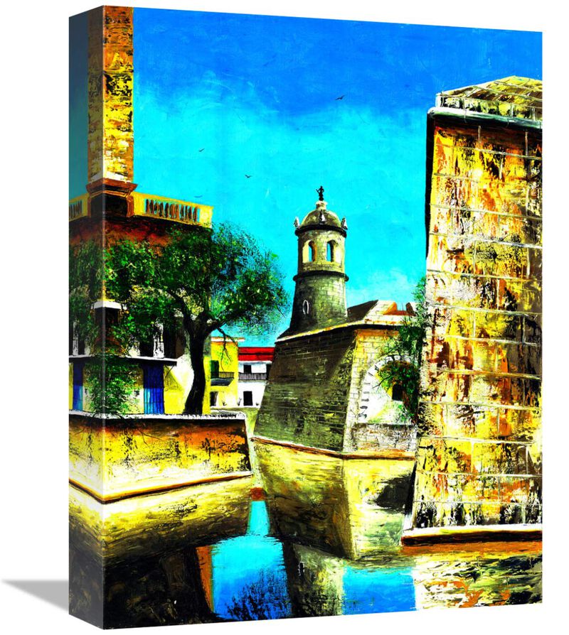 Cuban Rivera-Canvas Art-12x16