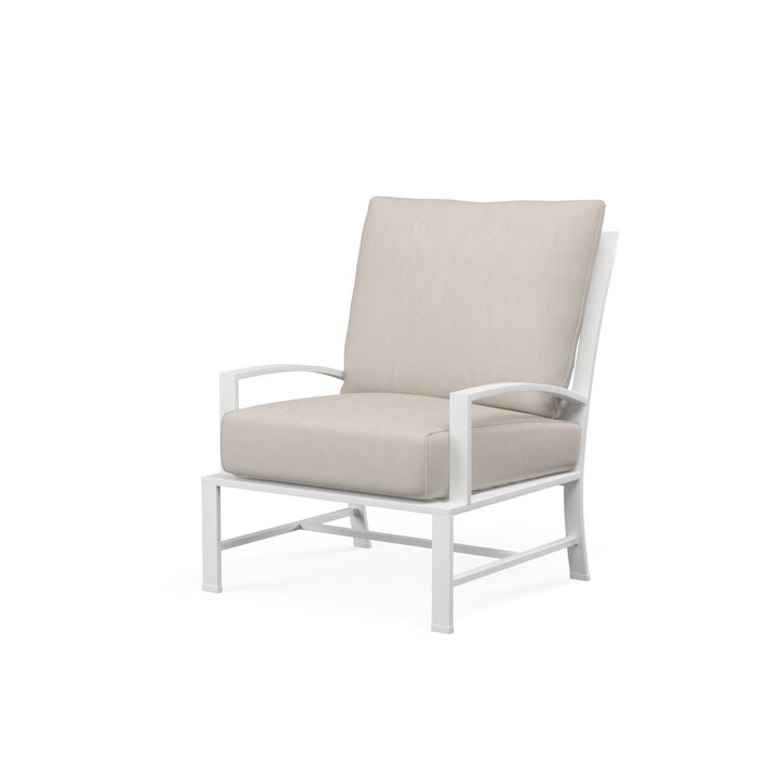 Bristol Club Chair Canvas Flax in Canvas Flax w/ Self Welt
