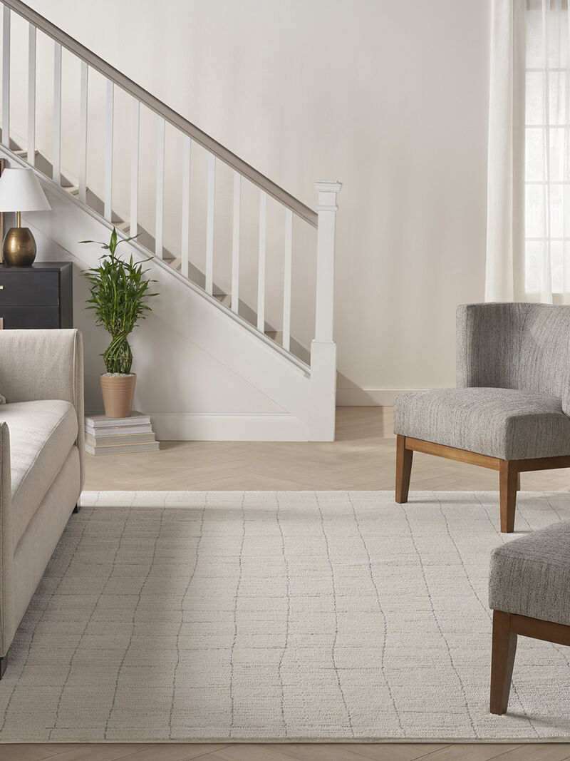 Andes AND04 Ivory/Gray 6' x 9' Rug