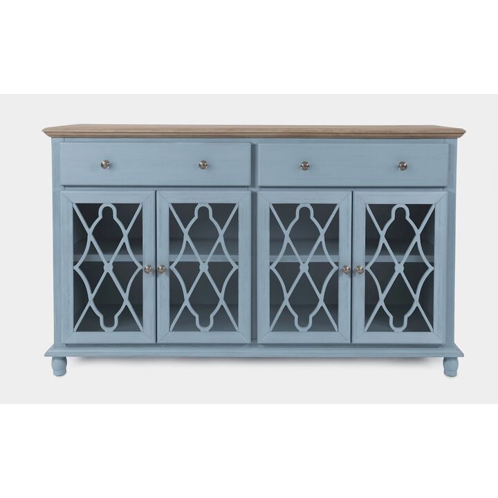 Jofran Aurora Hills Country Wire-Brushed 4 Door Accent Chest