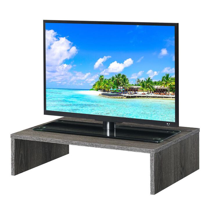 Convenience Concepts Designs2Go TV/Monitor Riser for TVs up to 46 Inches Weathered Gray