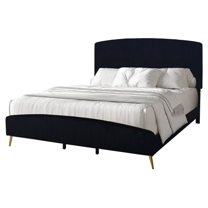 New Classic Furniture Kailani Wood King Bed, Black