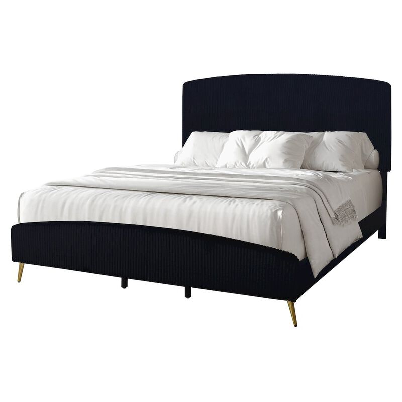 New Classic Furniture Kailani Wood California King Bed, Black