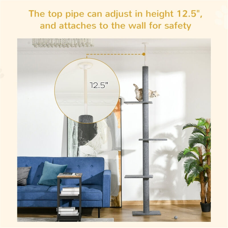 Ultimate Multi-Level Cat Tree with Scratching Posts, Perches, and Cozy Hideaways for Cats