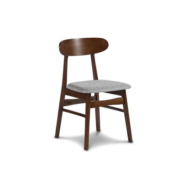 New Classic Furniture Furniture Morocco 7-Piece Mid-Century Wood Dining Set in Gray