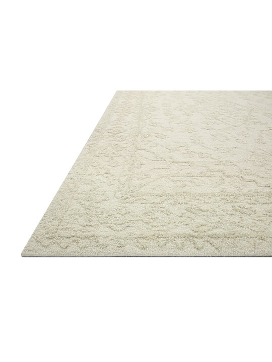 Annie ANN04 White/Lt Grey 18" x 18" Sample Rug
