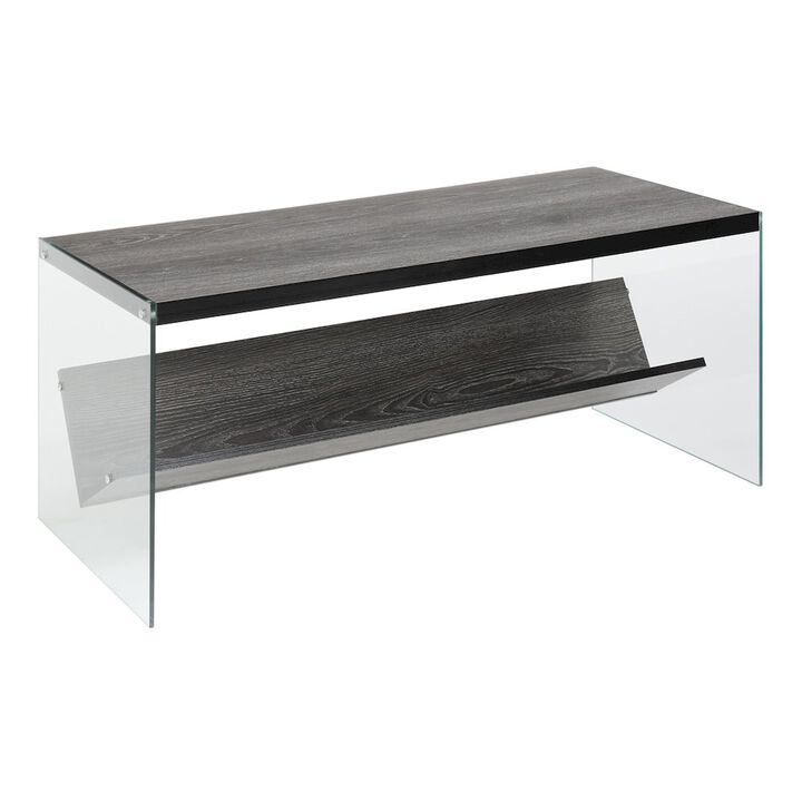 Convience Concept, Inc. SoHo Glass Coffee Table with Shelf