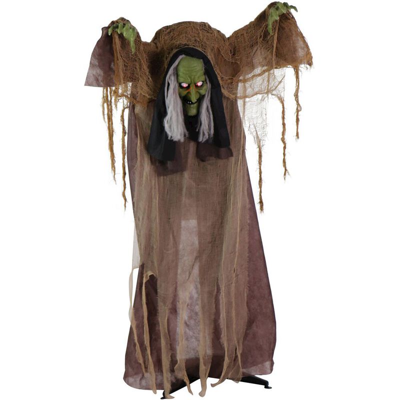 Haunted Hill Farm 57 Animated Hunchback Swamp Witch