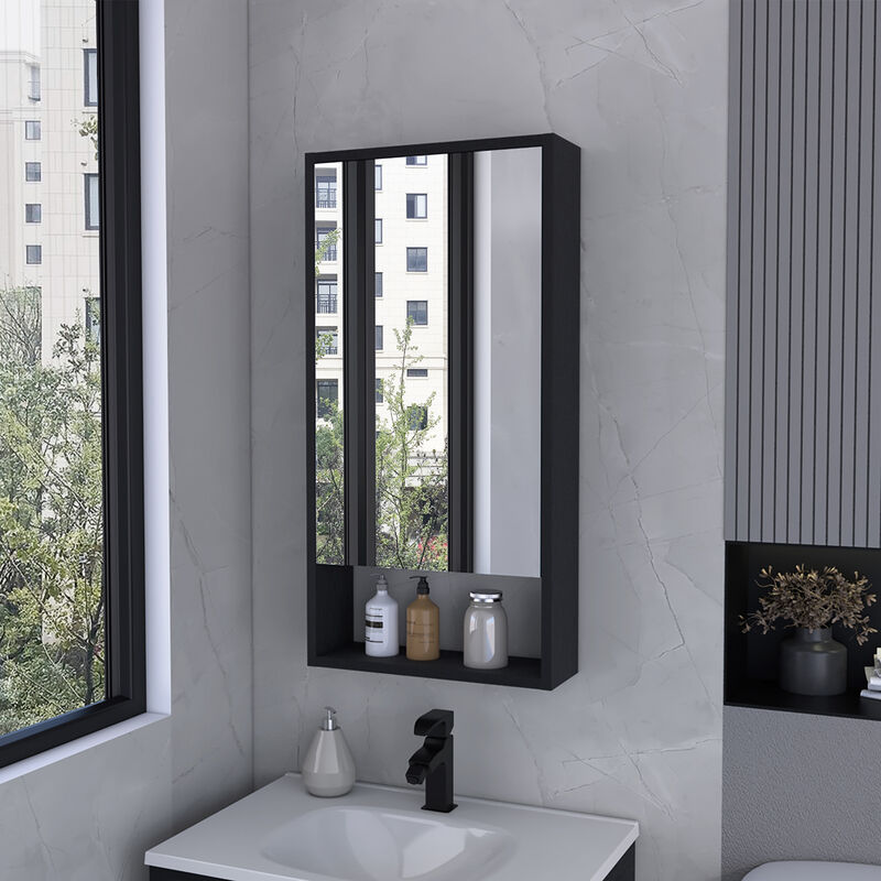 Medicine Cabinet Irvine, Bathroom, Black