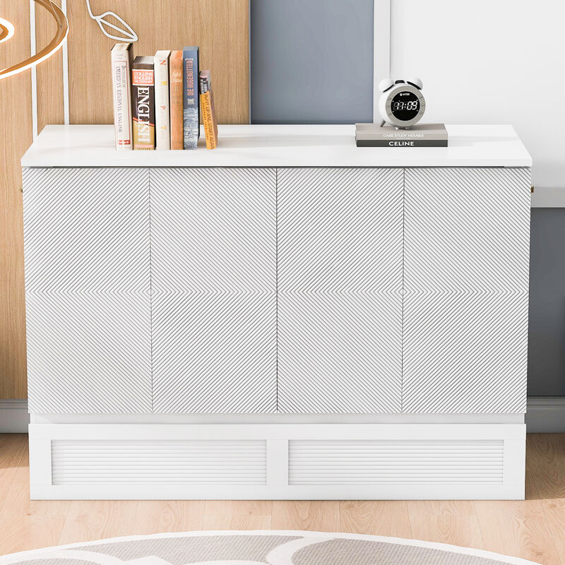 Merax Murphy Bed with Drawer and USB Ports