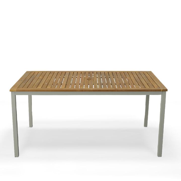 Carolina Living Braylee Dining Table - Silver