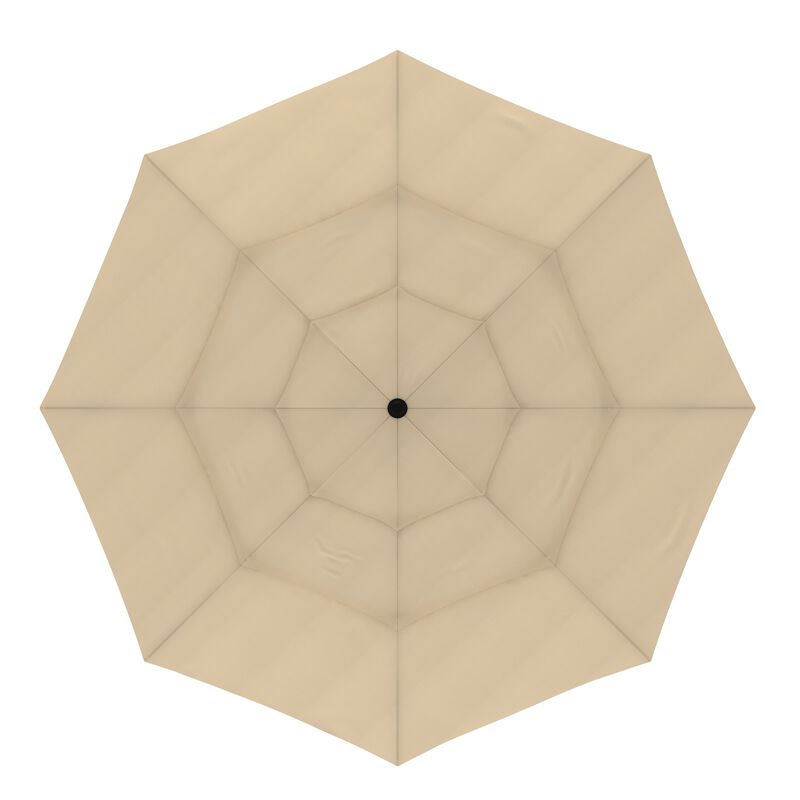 FUFU&GAGA 11FT 3-Tier Patio Umbrella – Navy Blue, Crank & Tilt, Heavy-Duty Steel Frame, UV-Resistant Polyester, Outdoor Sunshade