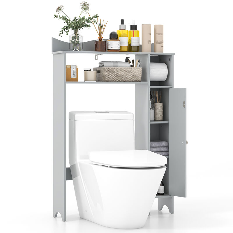 Over the Toilet Storage Cabinet with Toilet Paper Holder