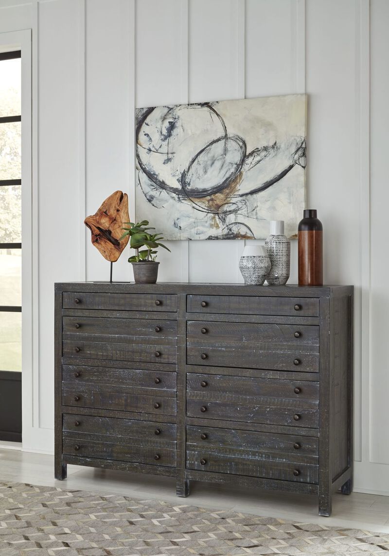 Townsend Solid Wood Eight Drawer Dresser