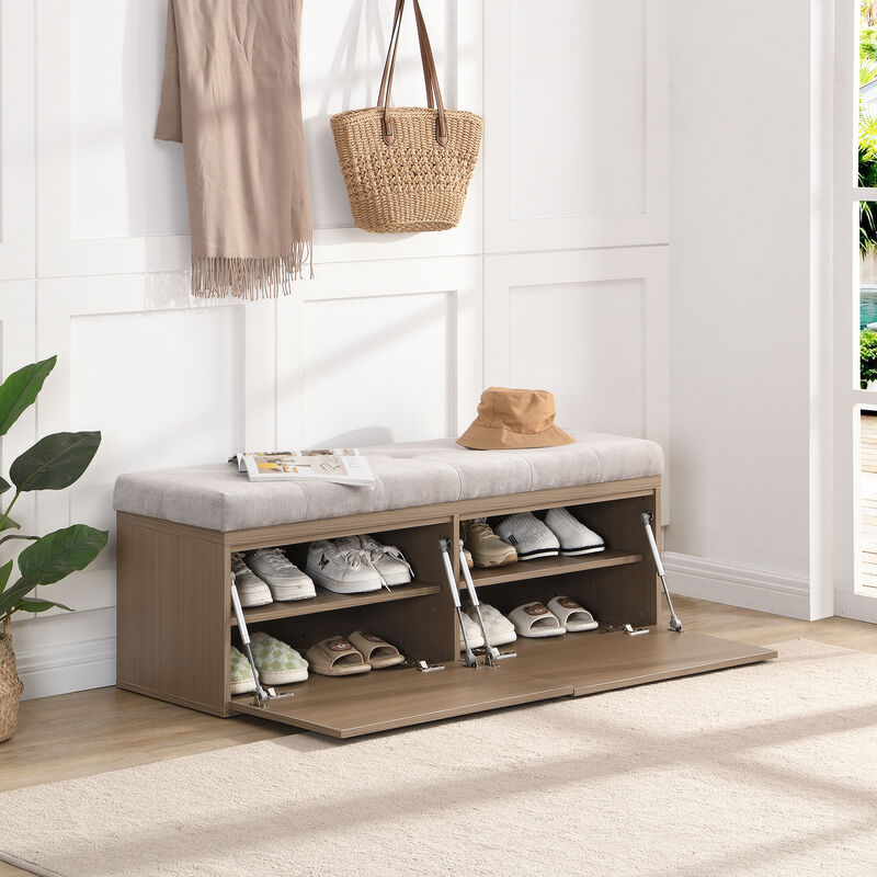 Merax Shoe Storage Bench Entryway Shoe Cabinet