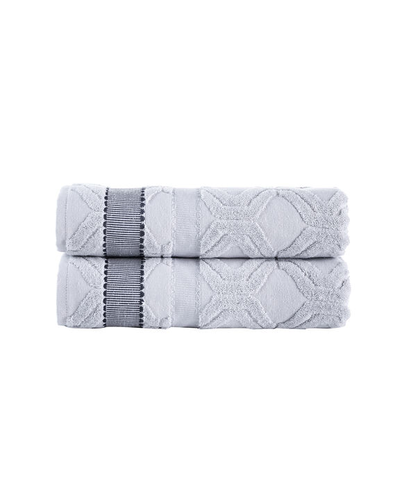 Brooks Brothers Large Square 2 pcs Bath Towels