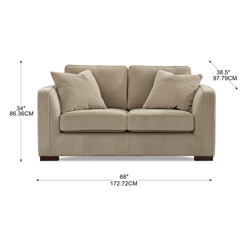 Albert Fabric Loveseat