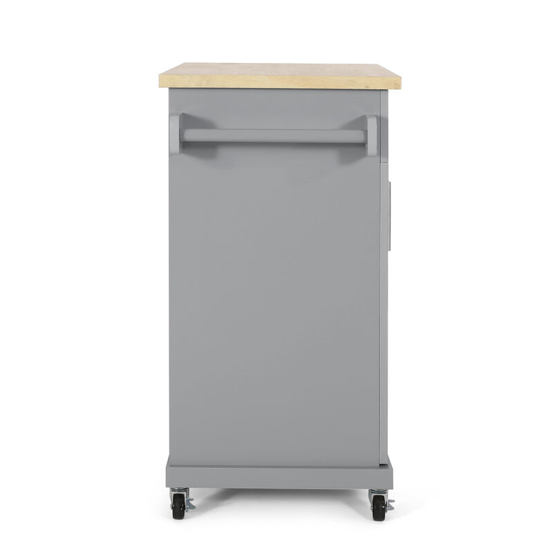 Merax Modern Kitchen Island  with Wheels