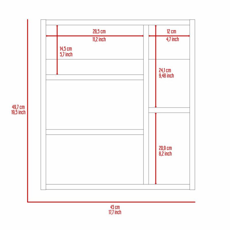 Medicine Cabinet Mirror Clifton, Bathroom, Pine