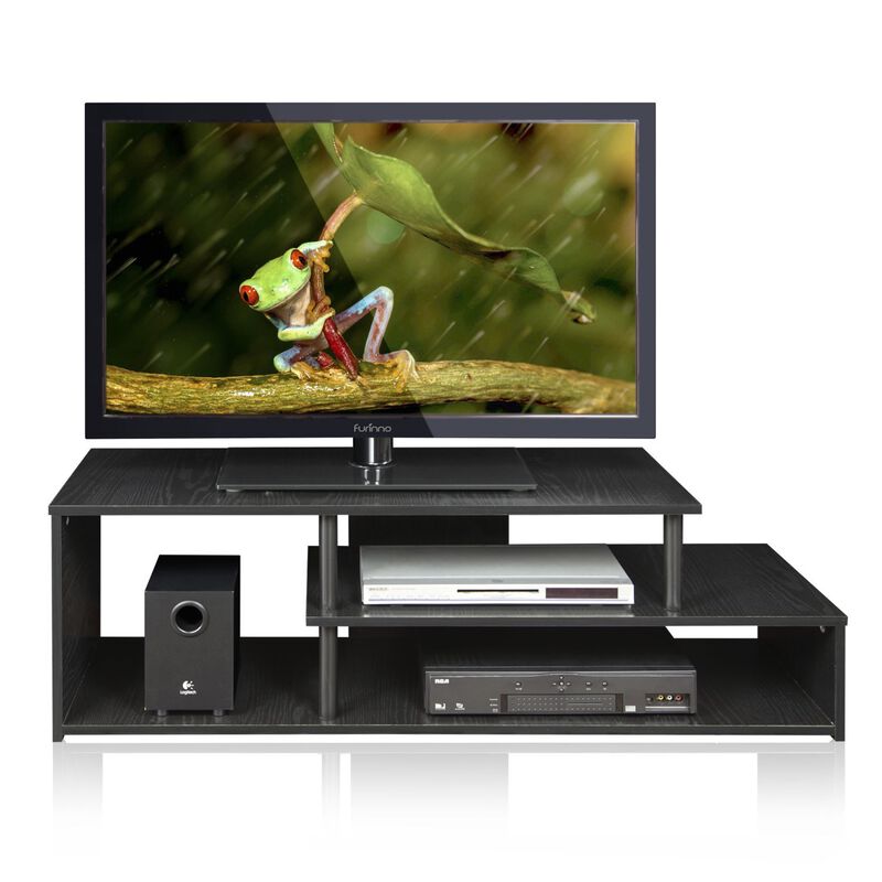 Furinno Furinno 15044BW/BK Econ Low Rise TV Stand, Blackwood