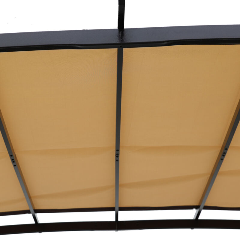 Universal Canopy Cover Replacement For 12x9 FT Curved Outdoor Pergola Structure