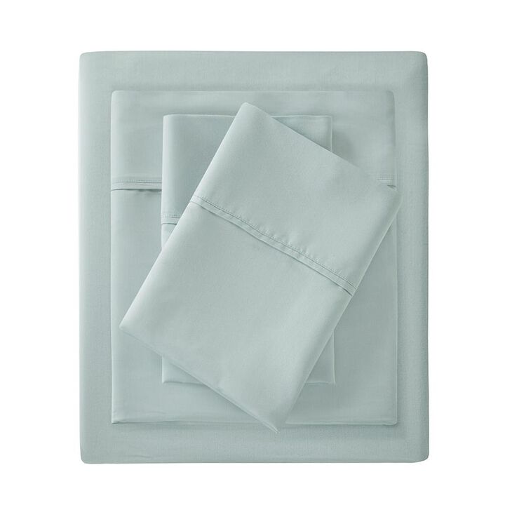 Belen Kox Luxury Cotton Rich Sheet Set in Seafoam, Belen Kox