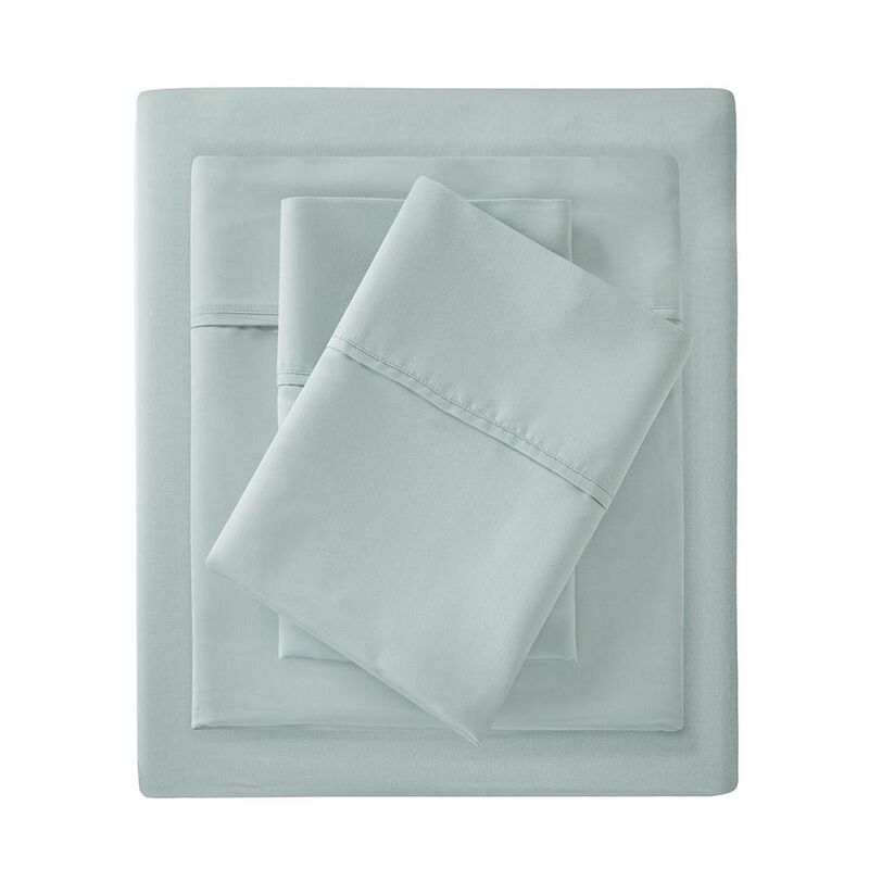 Belen Kox Luxury Cotton Rich Sheet Set in Seafoam, Belen Kox