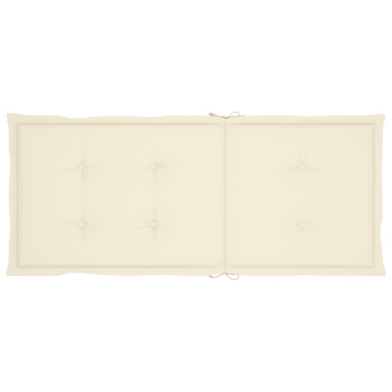 vidaXL Garden Chair Cushions 6 pcs Cream 47.2"x19.7"x1.6"