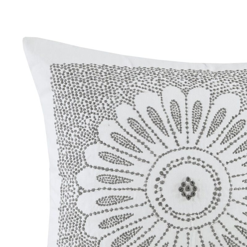 Belen Kox Sofia Medallion Embroidered Decorative Square Pillow, Belen Kox