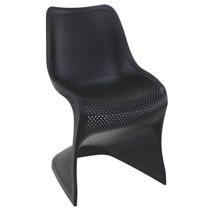33.5" White Outdoor Patio Dining Chair