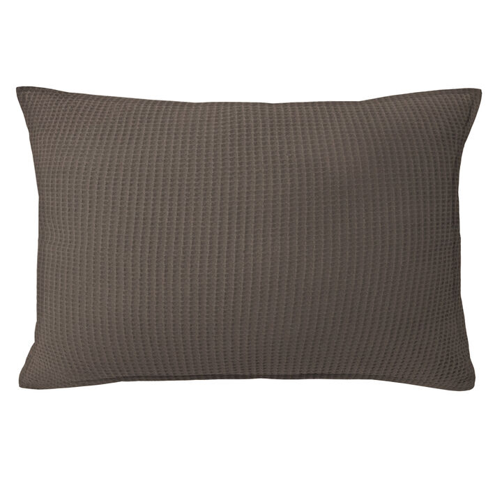 6ix Tailors Fine Linens Classic Waffle Mocca Decorative Throw Pillows