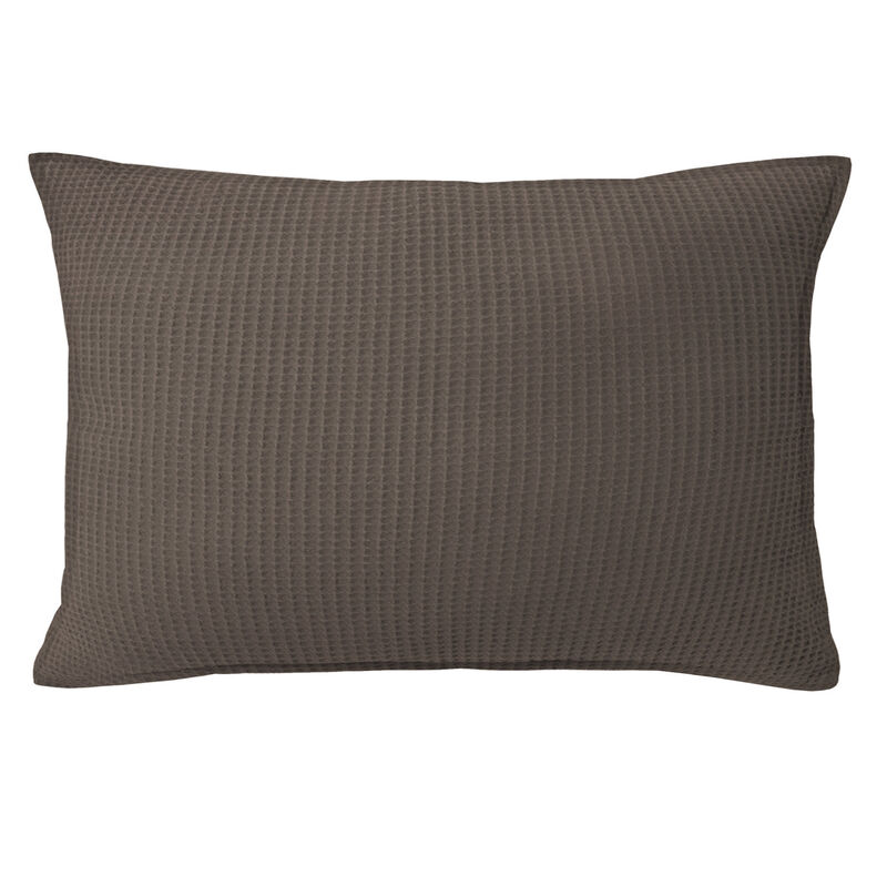 6ix Tailors Fine Linens Classic Waffle Mocca Decorative Throw Pillows