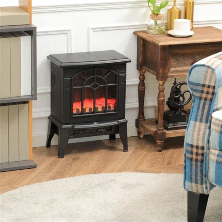 Electric Fireplace Heater – Realistic Log Flame LED, Adjustable Heat & Cozy Ambiance for Home & Office