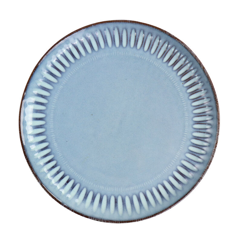 Gibson Elite Mendocino 16 Piece Stoneware Dinnerware Set in Blue