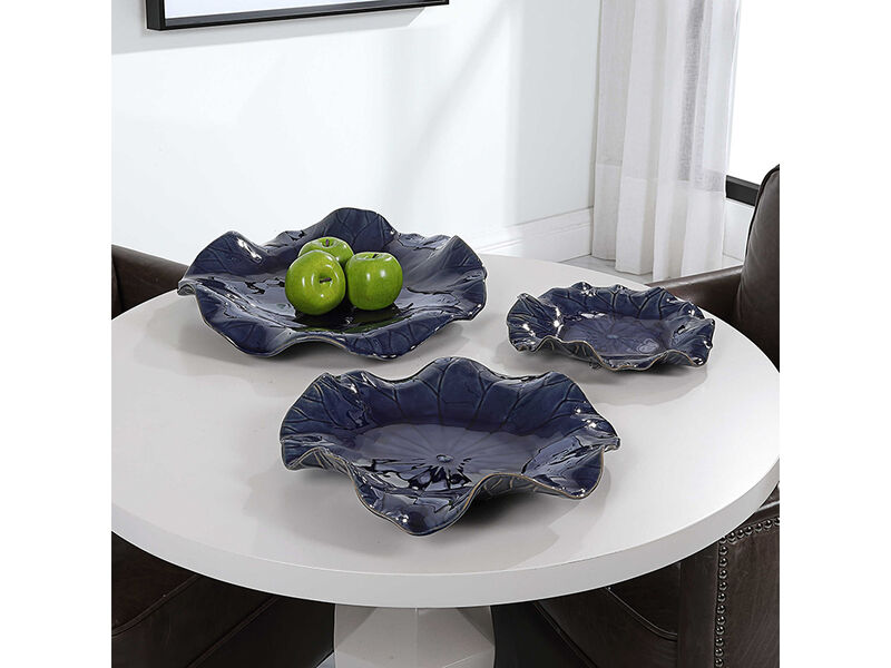Abella Blue Ceramic Wall Decor