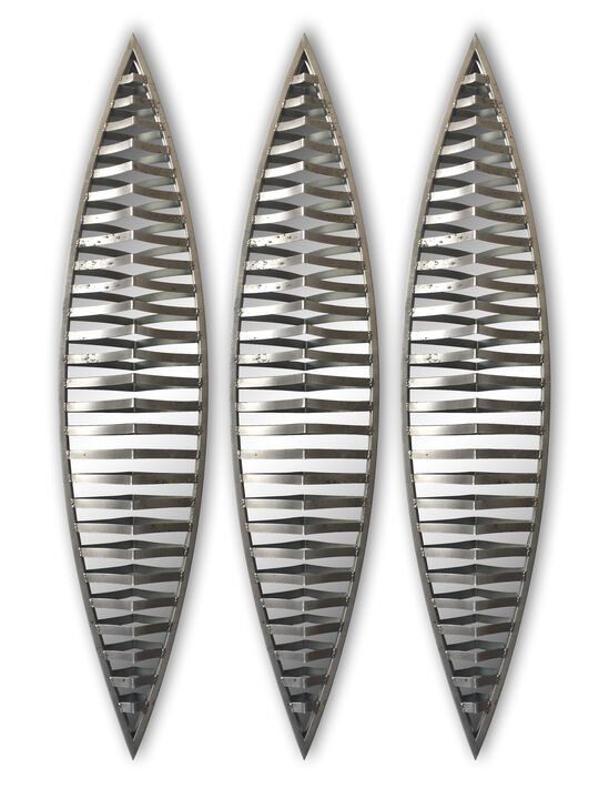 set of 3pcs metal wall decorative mirrors