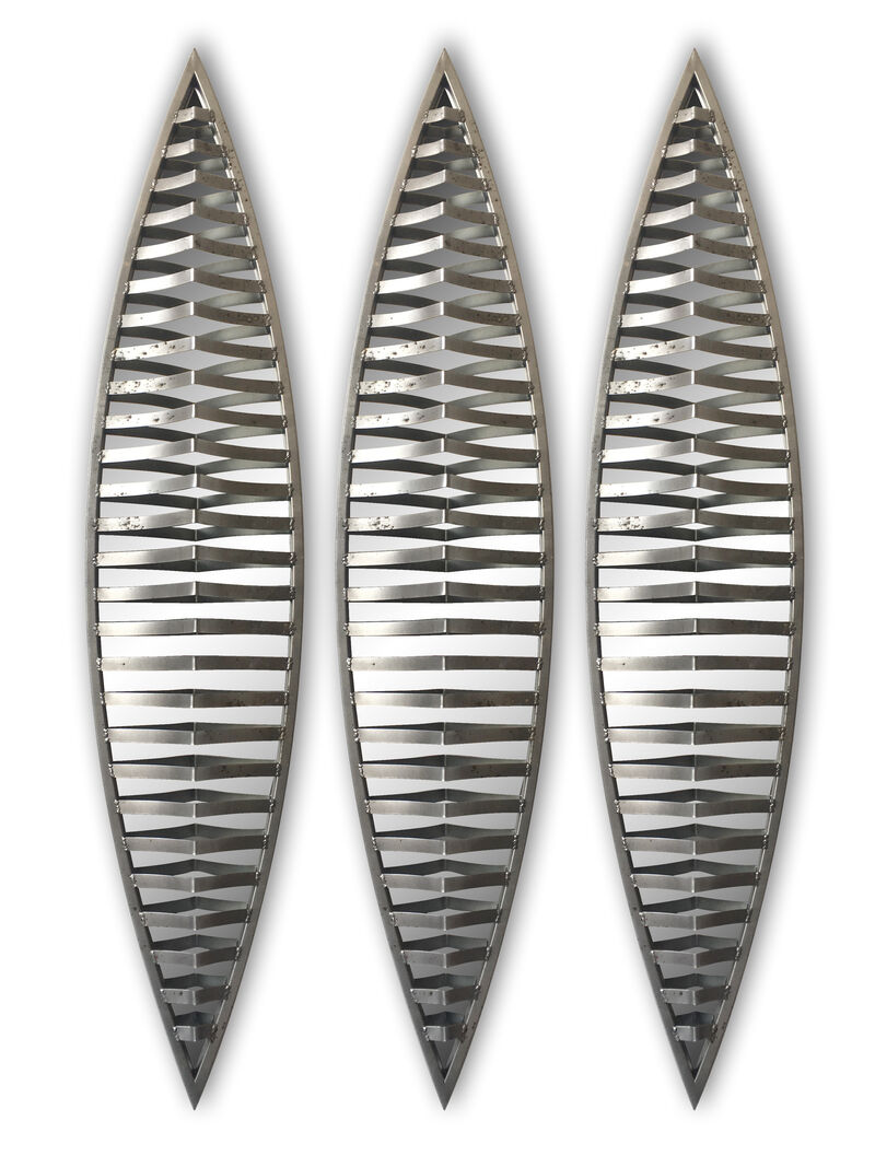set of 3pcs metal wall decorative mirrors