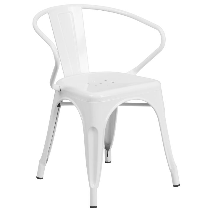 Metal Colorful Restaurant Chairs
