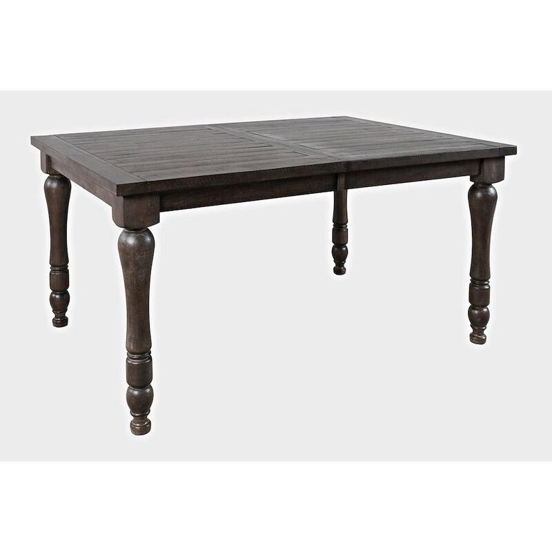 Jofran Madison County Rustic Reclaimed Solid Wood Farmhouse 78 Extension Dining Table