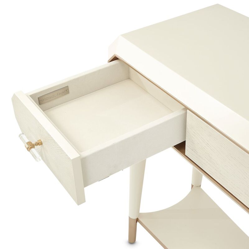 Michael Amini La Rachelle Console Table - Champagne