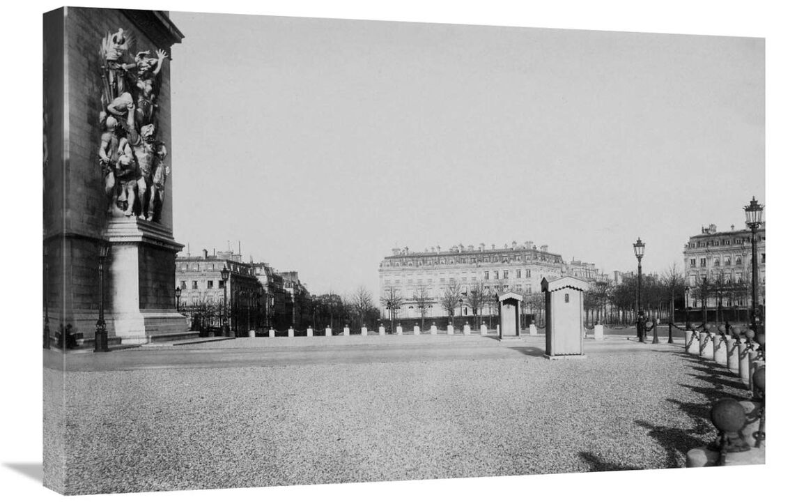 Paris, about 1877 - Place de lEtoile-Canvas Art-30x20.1